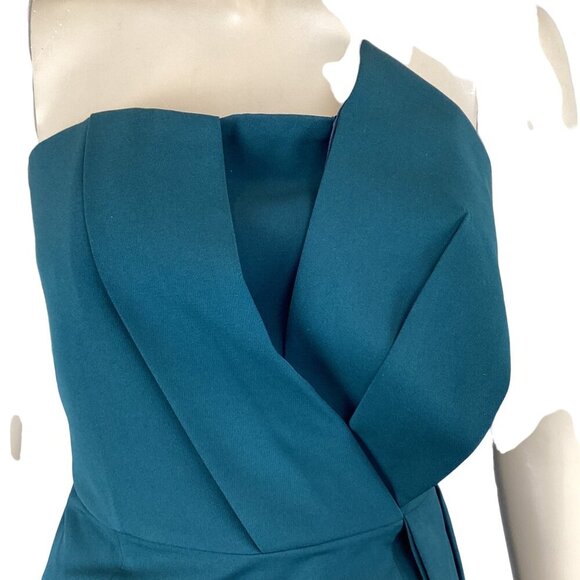Adelyn Rae NWT Strapless Emerald Green Cocktail Dress Size Large - Picture 6 of 8